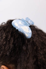 Load image into Gallery viewer, Winona Irene | Lucy Sky Blue with White Clouds Acetate Hair Claw Clip
