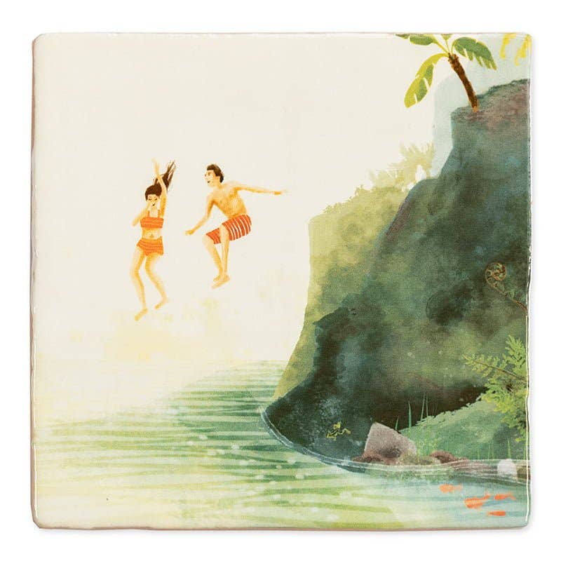 Dare to jump | StoryTiles art on tile