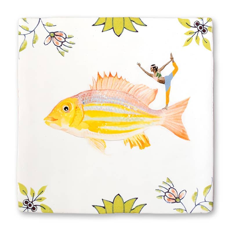 Currently flowing | StoryTiles art on tile
