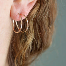 Load image into Gallery viewer, Rebecca Haas Jewelry | Wave Post Hoops
