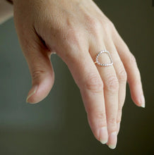 Load image into Gallery viewer, Rebecca Haas Jewelry | Dotted Oval Ring | SS

