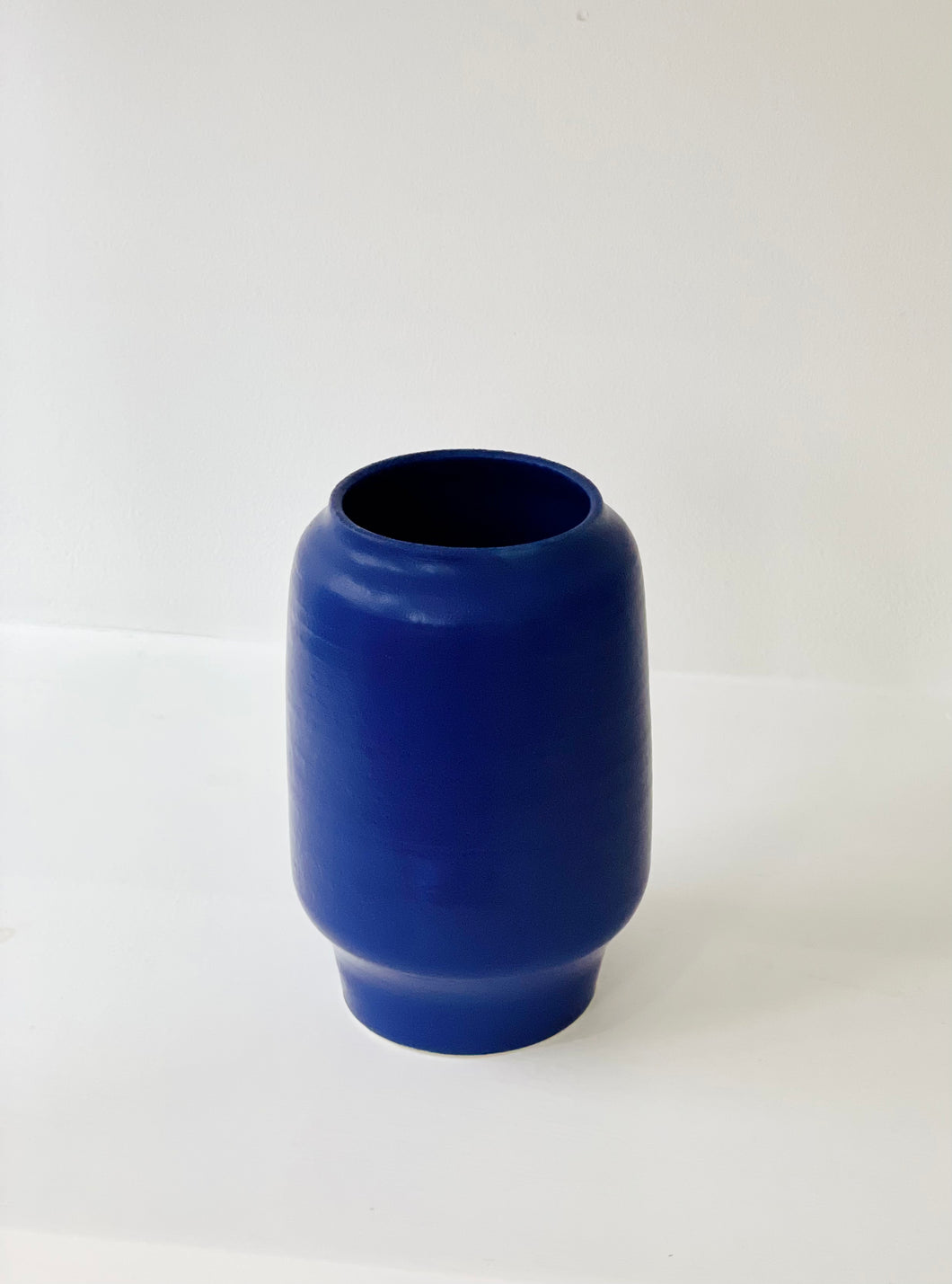 Alice Nasto Ceramics | Cobalt Blue Tall Tapered Foot Vase