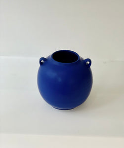 Alice Nasto Ceramics | Cobalt Blue Large Orb Vase w/Handles