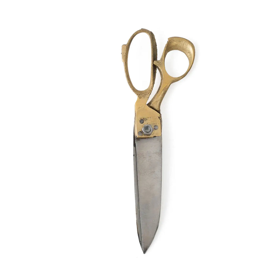 Fog Linen Work | Large Brass Handled Scissors