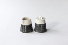 Load image into Gallery viewer, Elizabeth Benotti | Herringbone Creamer + Sugar
