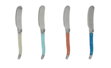 Load image into Gallery viewer, French Home | Laguiole | 4-Piece Spreader Set with Coral &amp; Turquoise Handles
