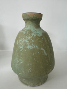 Alice Nasto Ceramics | Pistachio Patina Flared Rim Bud Vase Large