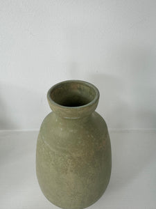 Alice Nasto Ceramics | Pistachio Patina Flared Rim Bud Vase Large