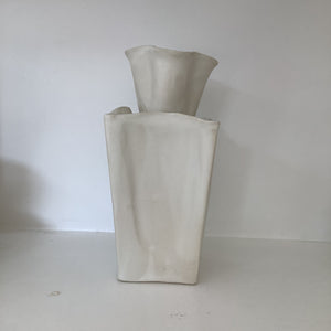 Alice Nasto Ceramics | Tall White Hand built Vase