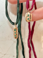 Load image into Gallery viewer, Sky Eyes Fine Jewelry | Necklace, Solid 14k Mix &amp; Match Emerald Pendant
