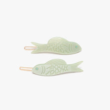 Load image into Gallery viewer, Winona Irene | Jade Fish Barrette

