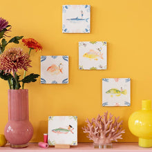 Load image into Gallery viewer, Currently flowing | StoryTiles art on tile
