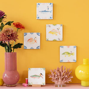 Currently flowing | StoryTiles art on tile