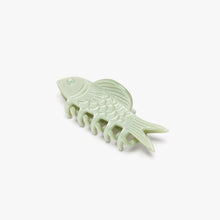 Load image into Gallery viewer, Winona Irene | Jade Green Fish Mini Acetate Hair Claw Clip Opal Rhinestones
