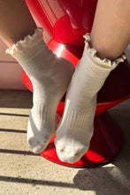 Load image into Gallery viewer, Le Bon Shoppe | Ruffled Hugger Crew Socks
