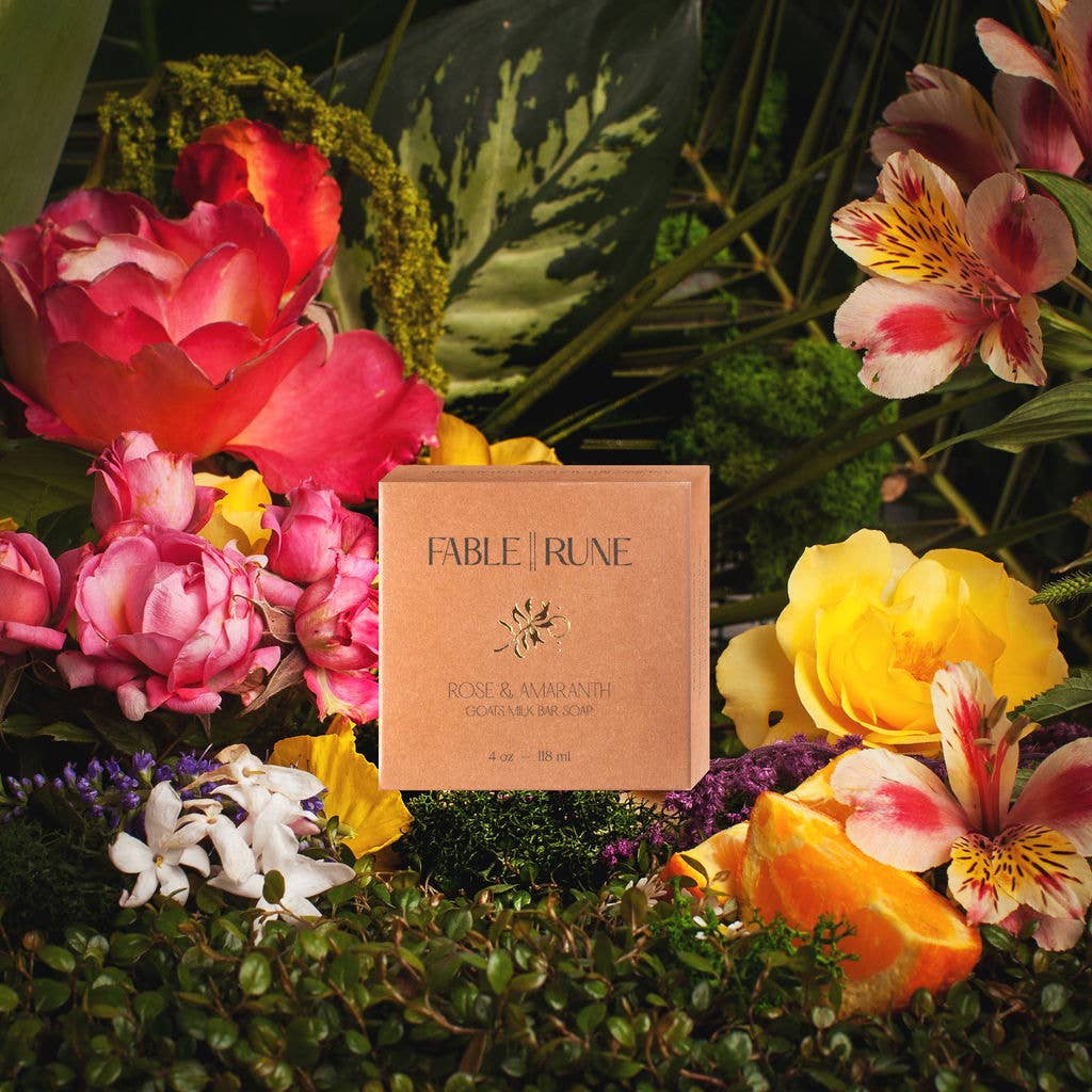 Fablerune |Bar Soap | Rose & Amaranth | 4oz