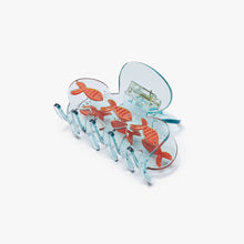Load image into Gallery viewer, Winona Irene | Goldfish Blue Acetate Hair Claw with Opal Crystal Bubbles
