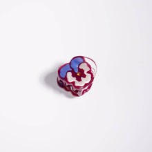 Load image into Gallery viewer, Winona Irene | Micro Mini Pansy Claw - Small Purple Flower Hair Clip
