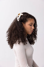 Load image into Gallery viewer, Tortie Puppy Dog Hair Claw in Cream and Tortoise Acetate
