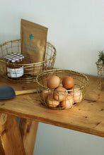 Load image into Gallery viewer, Fog Linen Work | Wire Basket Round Shallow (S)
