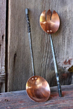 Load image into Gallery viewer, Wicks Forge | Copper Salad Tongs
