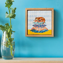 Load image into Gallery viewer, Sleepy cat | StoryTiles art on tile
