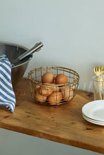 Load image into Gallery viewer, Fog Linen Work | Wire Basket Round Shallow (S)
