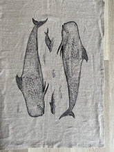 Load image into Gallery viewer, Skaar for Jessie Tobias Design | Whale &amp; Squid Linen Tea Towels
