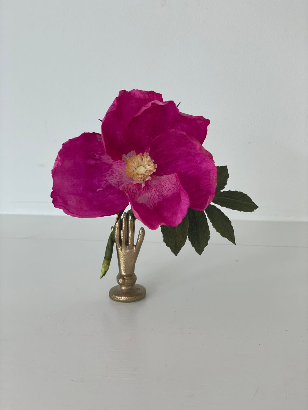 Skaar for Jessie Tobias Design | Paper Flower, Rosa Rugosa with Hand