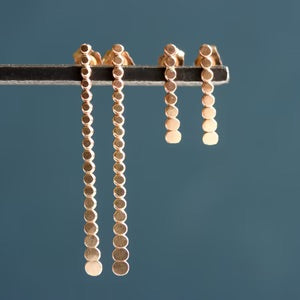 Rebecca Haas Jewelry | Dotted Bar Post Earrings