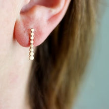 Load image into Gallery viewer, Rebecca Haas Jewelry | Dotted Bar Post Earrings
