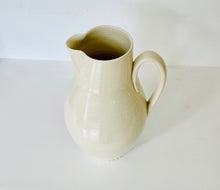 Load image into Gallery viewer, Autumn Cipala | Pitcher, Large, Ruffled Foot, Cream Glaze
