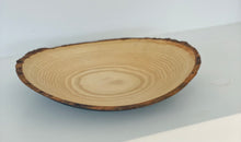Load image into Gallery viewer, Max Miller | White Ash Oval Bowl with Black Milk Paint Bottom

