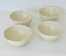 Load image into Gallery viewer, Autumn Cipala | Dessert Bowl, Fluted with Dots, Cream Glaze
