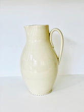 Load image into Gallery viewer, Autumn Cipala | Pitcher, Large, Ruffled Foot, Cream Glaze
