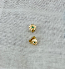 Load image into Gallery viewer, Sky Eyes Fine Jewelry | Earrings, Solid Recycled 10k &amp; 14k Posts Emerald
