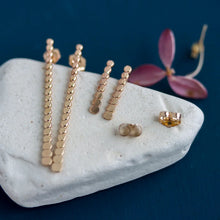 Load image into Gallery viewer, Rebecca Haas Jewelry | Dotted Bar Post Earrings
