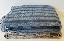 Load image into Gallery viewer, Amphitrite | Twin Sized Linen Blend Blanket
