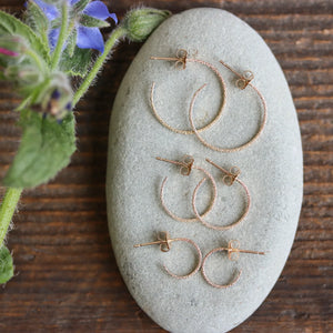 Rebecca Haas Jewelry | Dainty Sparkle Hoops