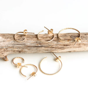 Rebecca Haas Jewelry | Dainty Sparkle Hoops