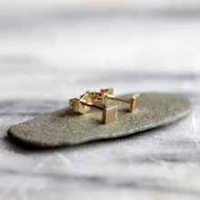 Load image into Gallery viewer, Rebecca Haas Jewelry | Square Post 14k
