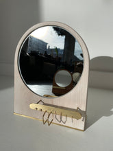 Load image into Gallery viewer, Dirt Wood Brass | Omega Rain Jewelry Mirror
